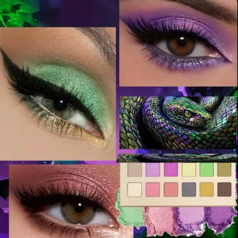 🆕️LIMITED EDITION 12 COLOR SERPENT HIGHLY PIGMENTED EYESHADOW PALETTE